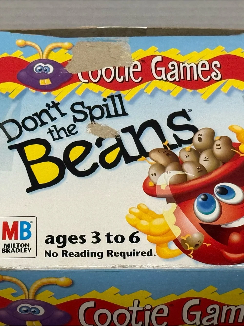 Milton Bradley Don't Spill the Beans Children's Game 1999 Complete In Box